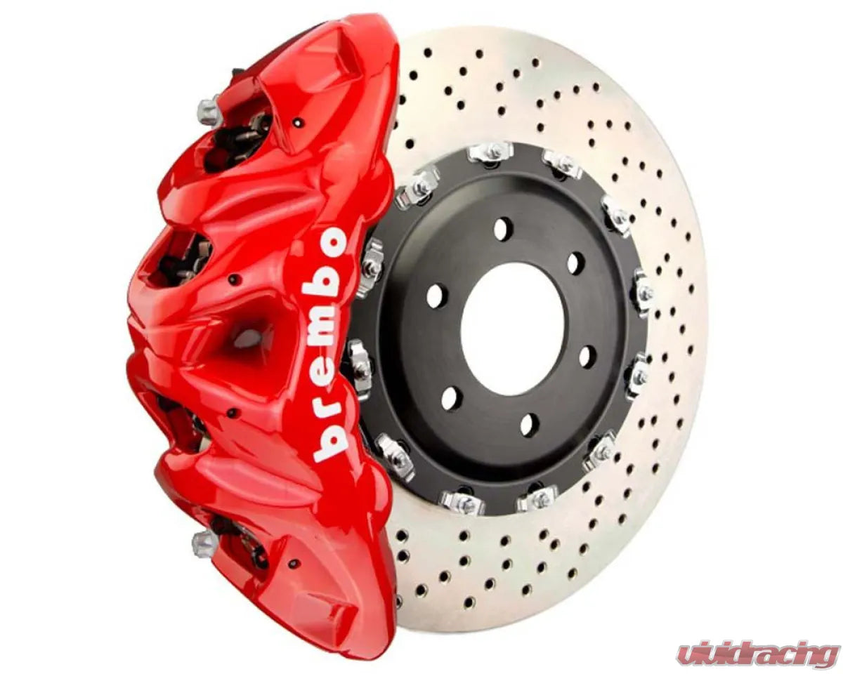 Brembo GT Drilled Front Big Brake Kit 8-Piston Red for Porsche Macan Turbo/S/GTS 2015-2024 - Red