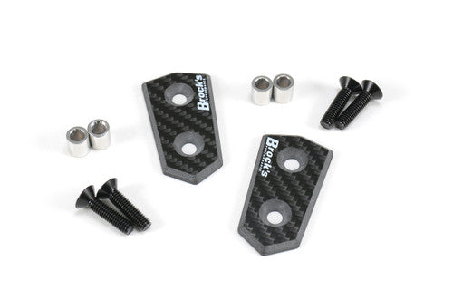 Mirror Block Off Plate Set Carbon Fiber S1000RR (10-19) and HP4 (12-15)